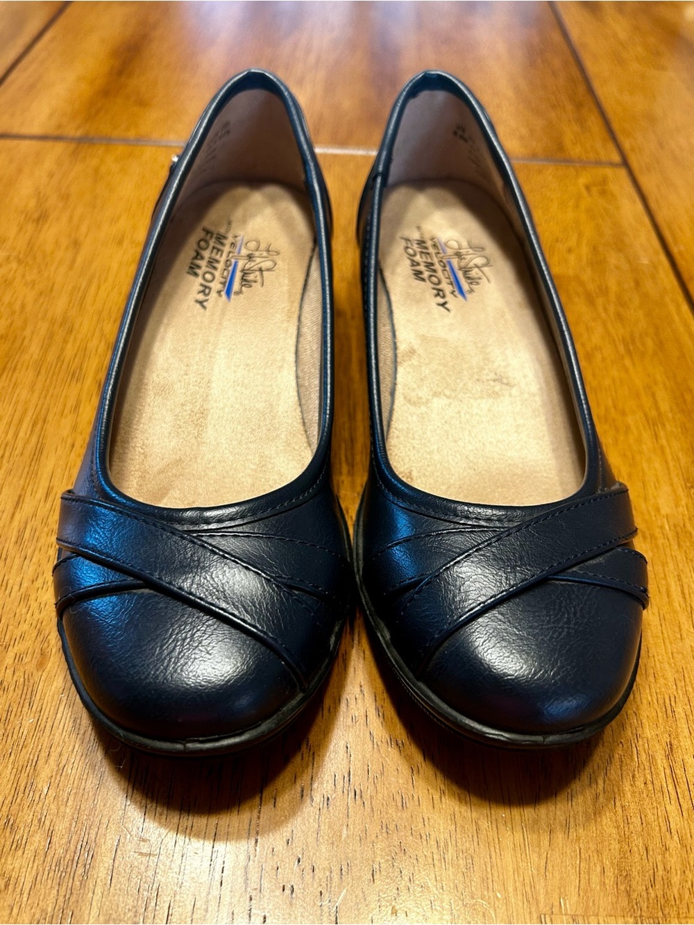 Life Stride Women's Blue Slip-On Flats